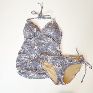 A Pea In The Pod Maternity Two Piece Tankini Swimsuit Size Medium